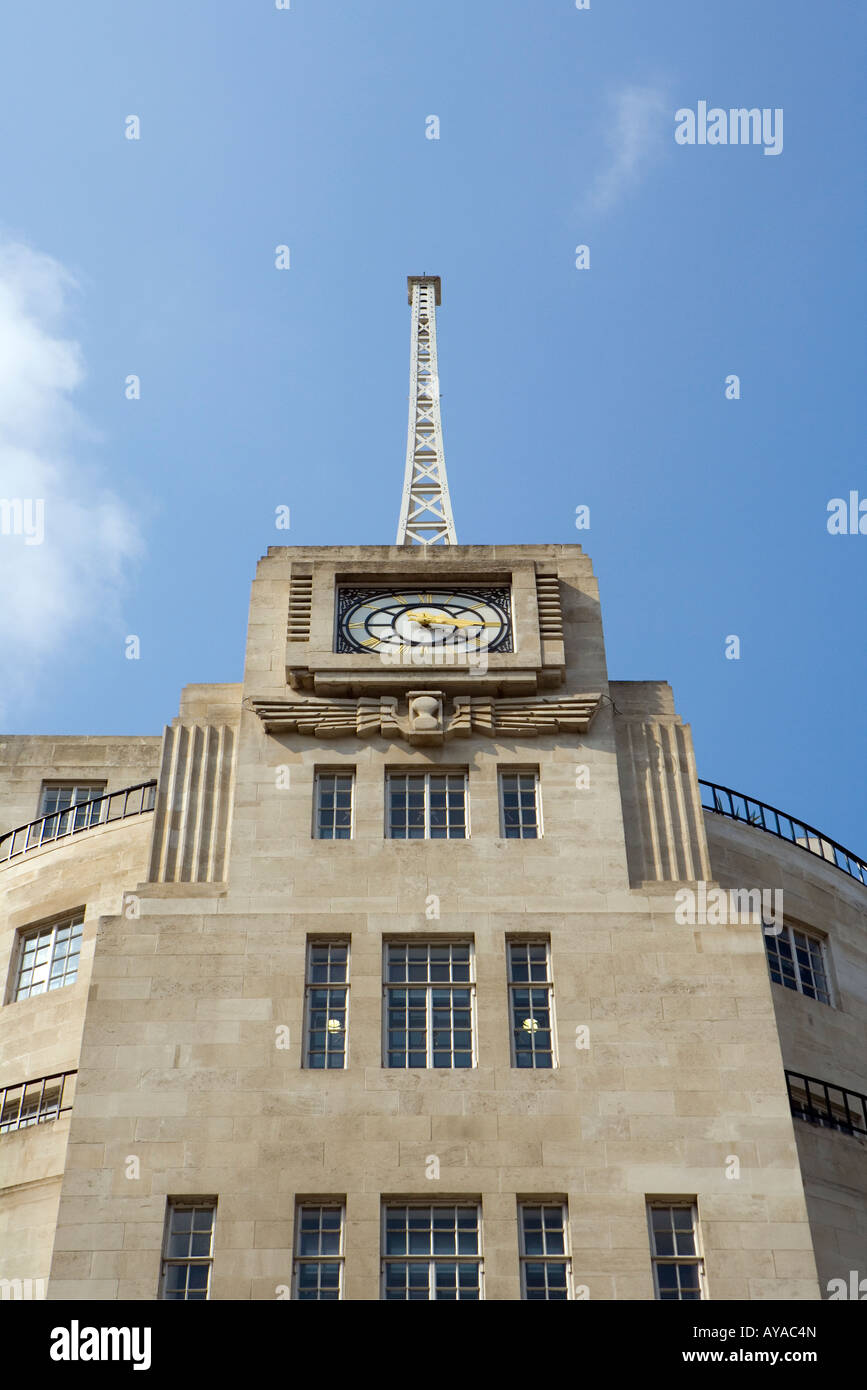 L'imponente Art Deco BBC HQ Foto Stock