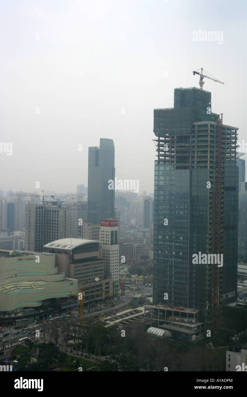 Grewing skyline di Shanghai Foto Stock