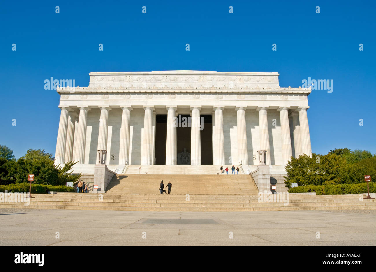 Esterno del Lincoln Memorial Foto Stock