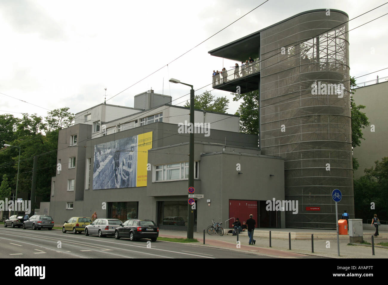 Il muro di Berlino Centro di Documentazione e piattaforma di osservazione, Bernauer Strasse, Berlino Foto Stock