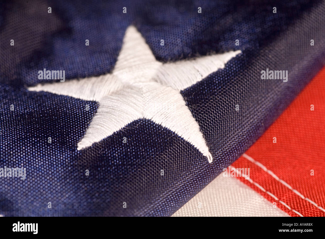 Un close up a stelle e strisce. Foto Stock