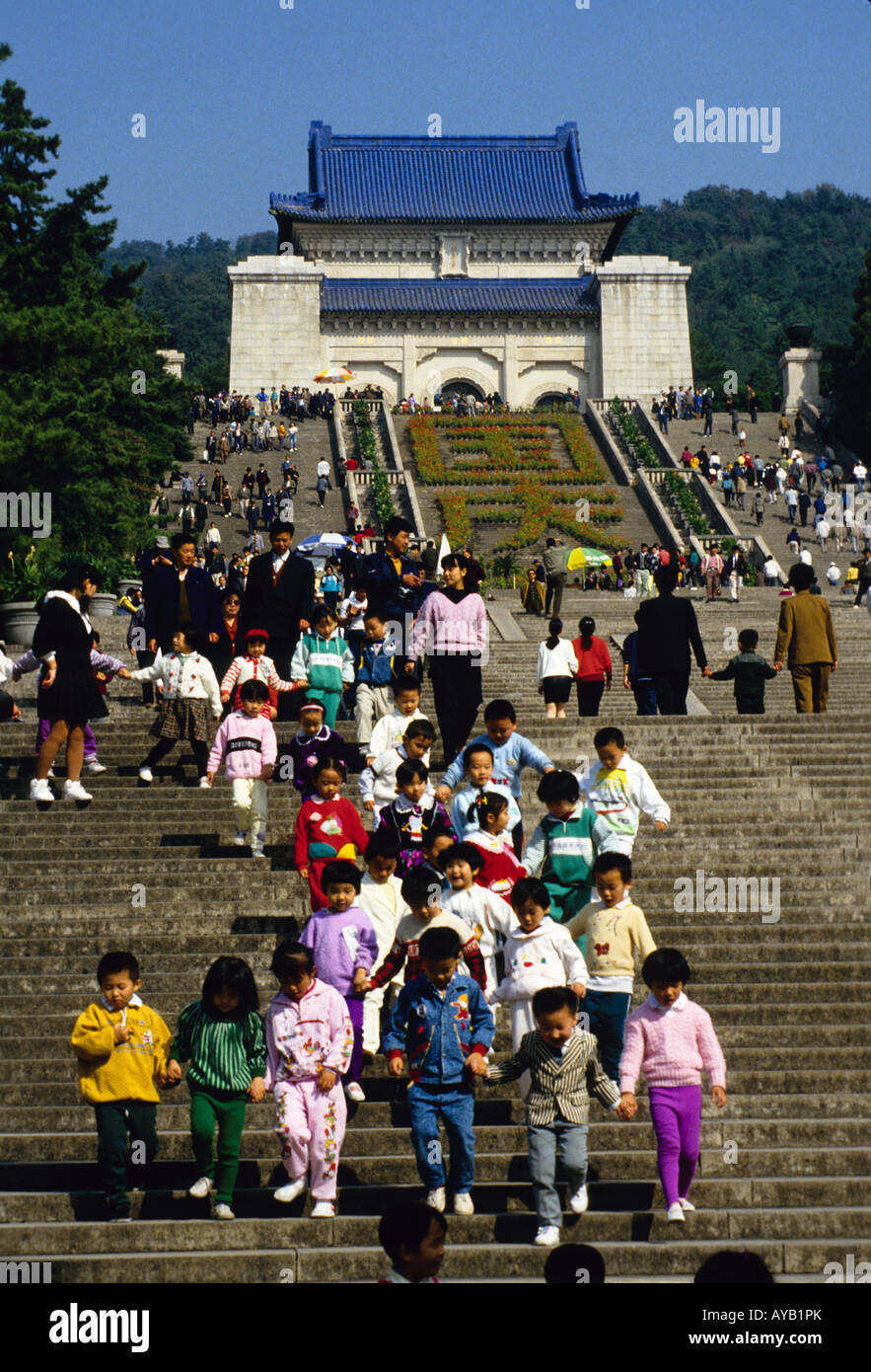 Nanjing Dr. Sun Yatsen Memorial mausoleo Foto Stock