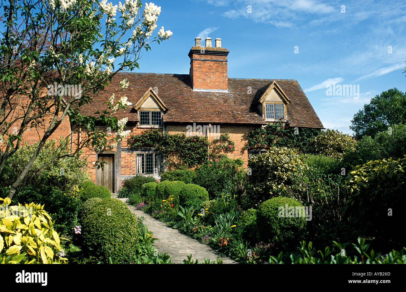 Mary Arden s Cottage in Stratford on Avon Inghilterra Foto Stock