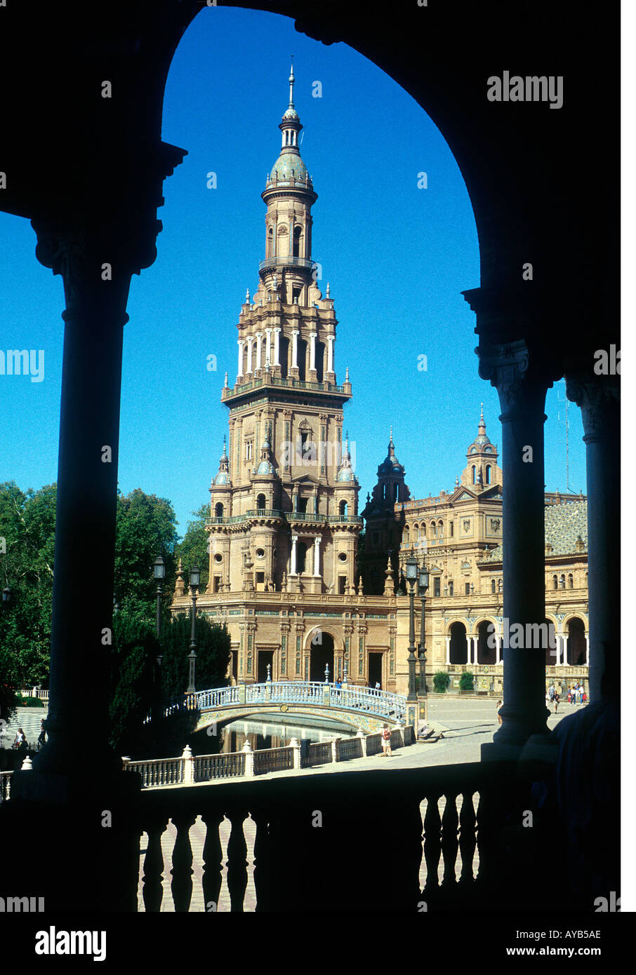 Plaza de Espana in Siviglia , Spagna Foto Stock