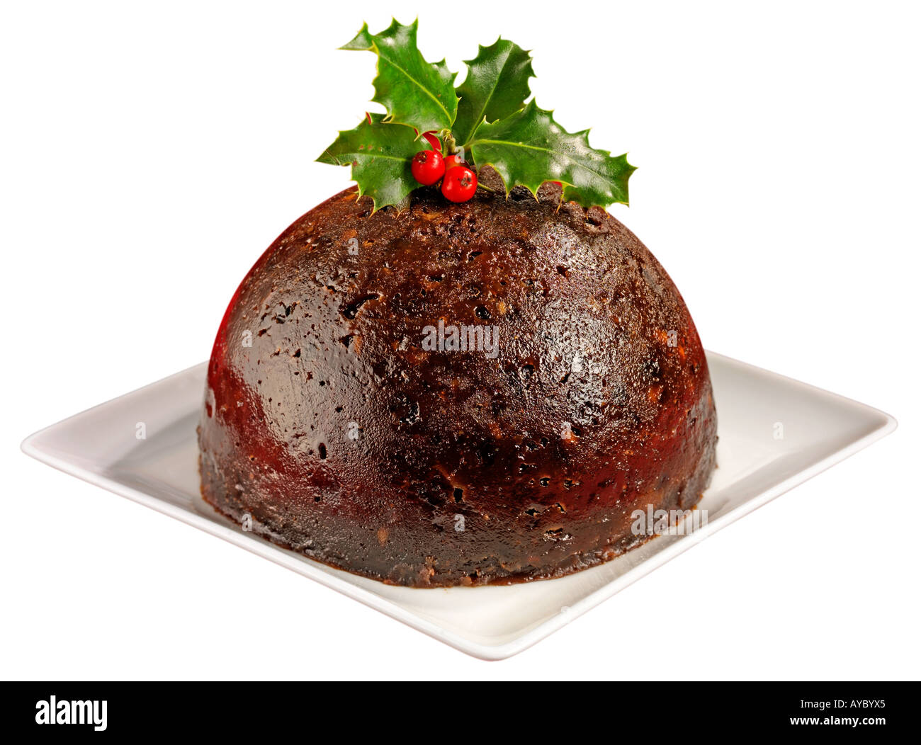 PUDDING NATALIZIO TAGLIARE Foto Stock