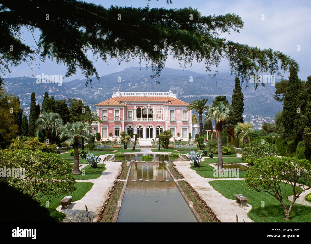 Villa Ephrussi de Rothschild Saint Jean Cap Ferrat Alpes Maritimes Francia Côte d Azur Foto Stock