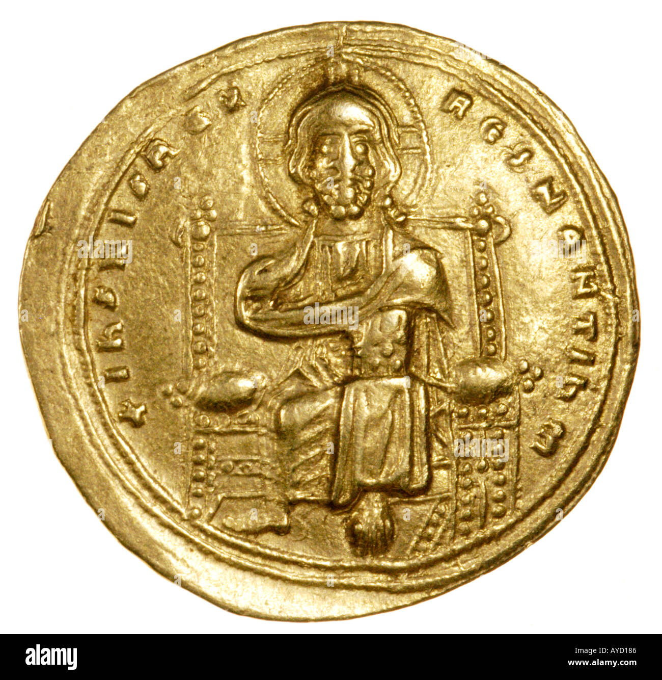 Gold coin Byzantine imperatore Romanus III 1028 1034 complementare Foto Stock