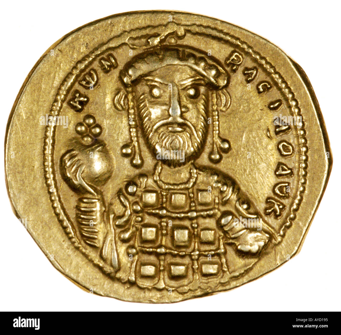 Gold coin Byzantine imperatore Romanus III 1028 1034 retromarcia Foto Stock