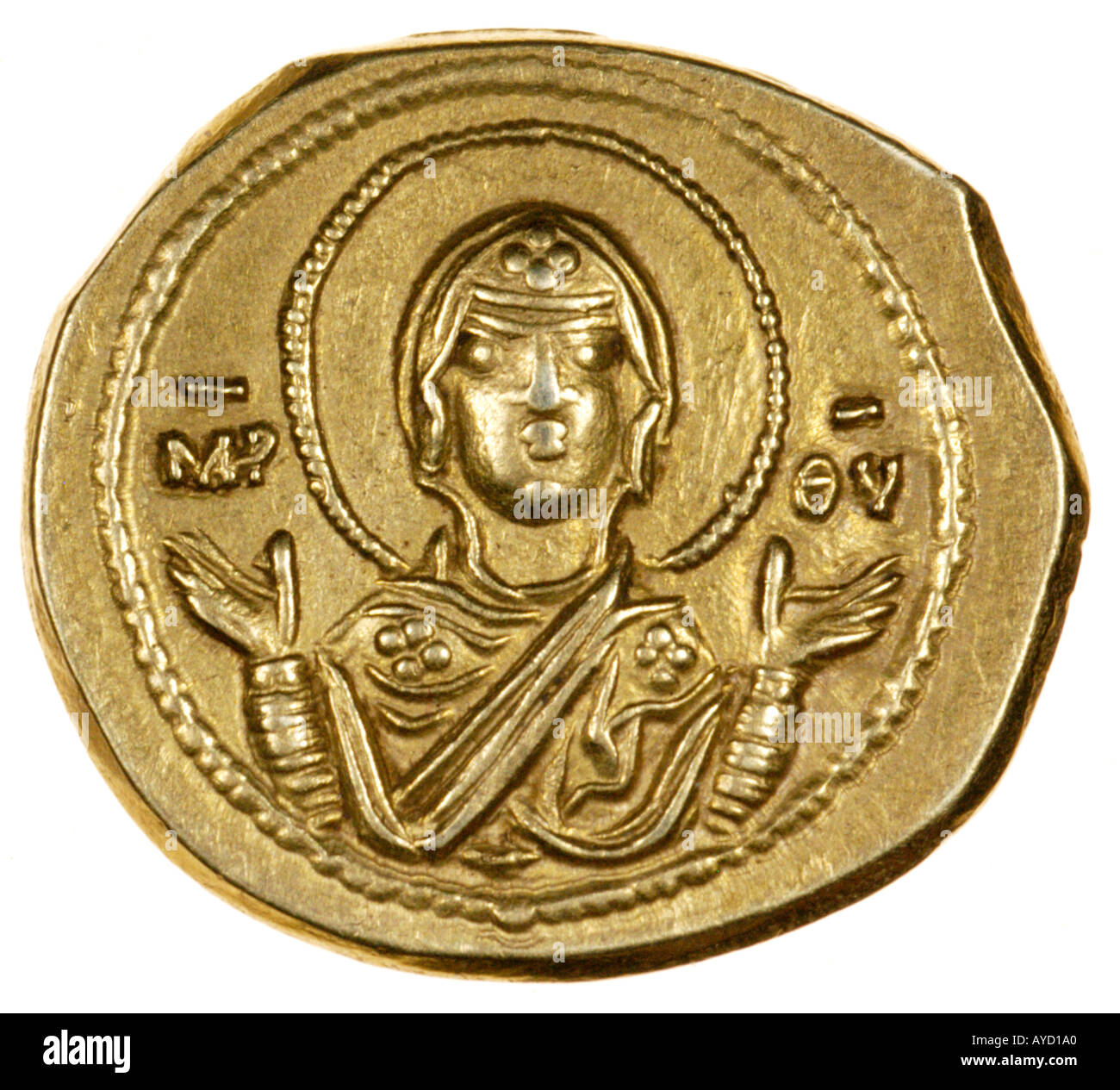 Gold coin Byzantine imperatore Romanus III 1028 1034 complementare Foto Stock