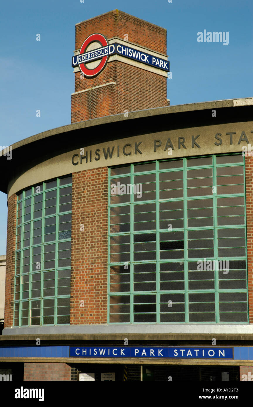 Chiswick Park stazione della metropolitana London Inghilterra England Foto Stock