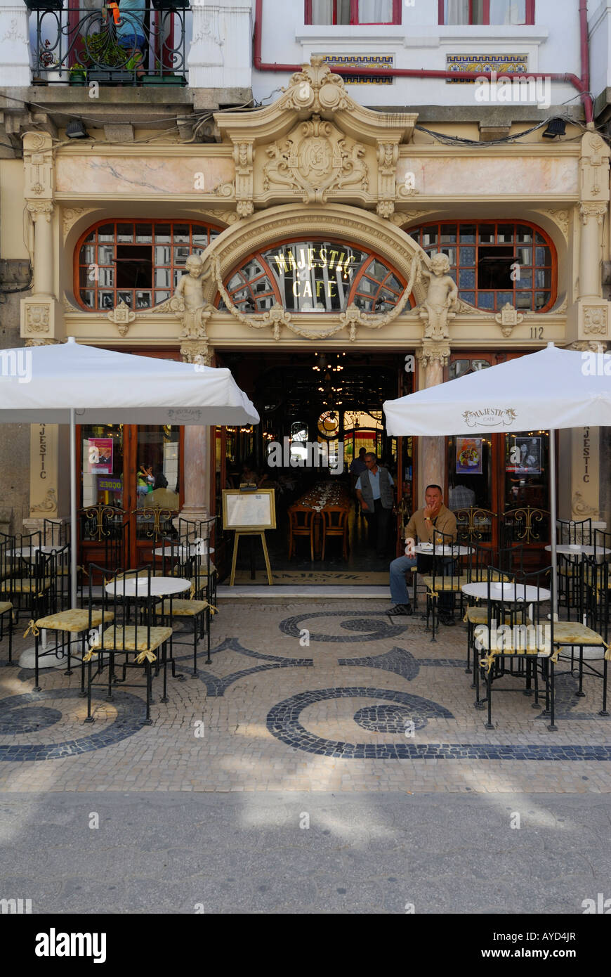 Porto Portogallo Majestic cafe Rua de Santa Catarina Foto Stock