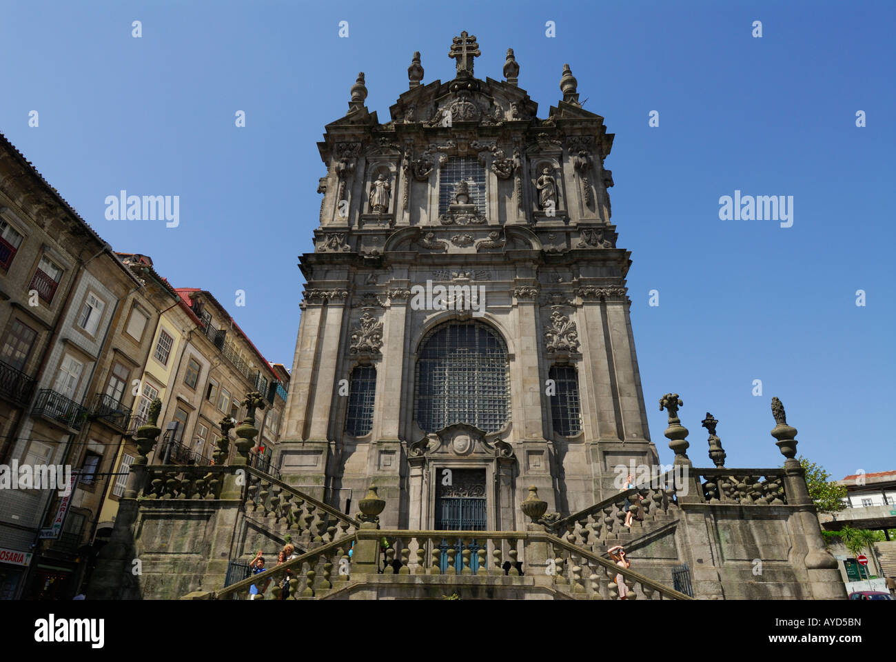 Porto Portogallo la barocca Igreja dos Clérigos Foto Stock