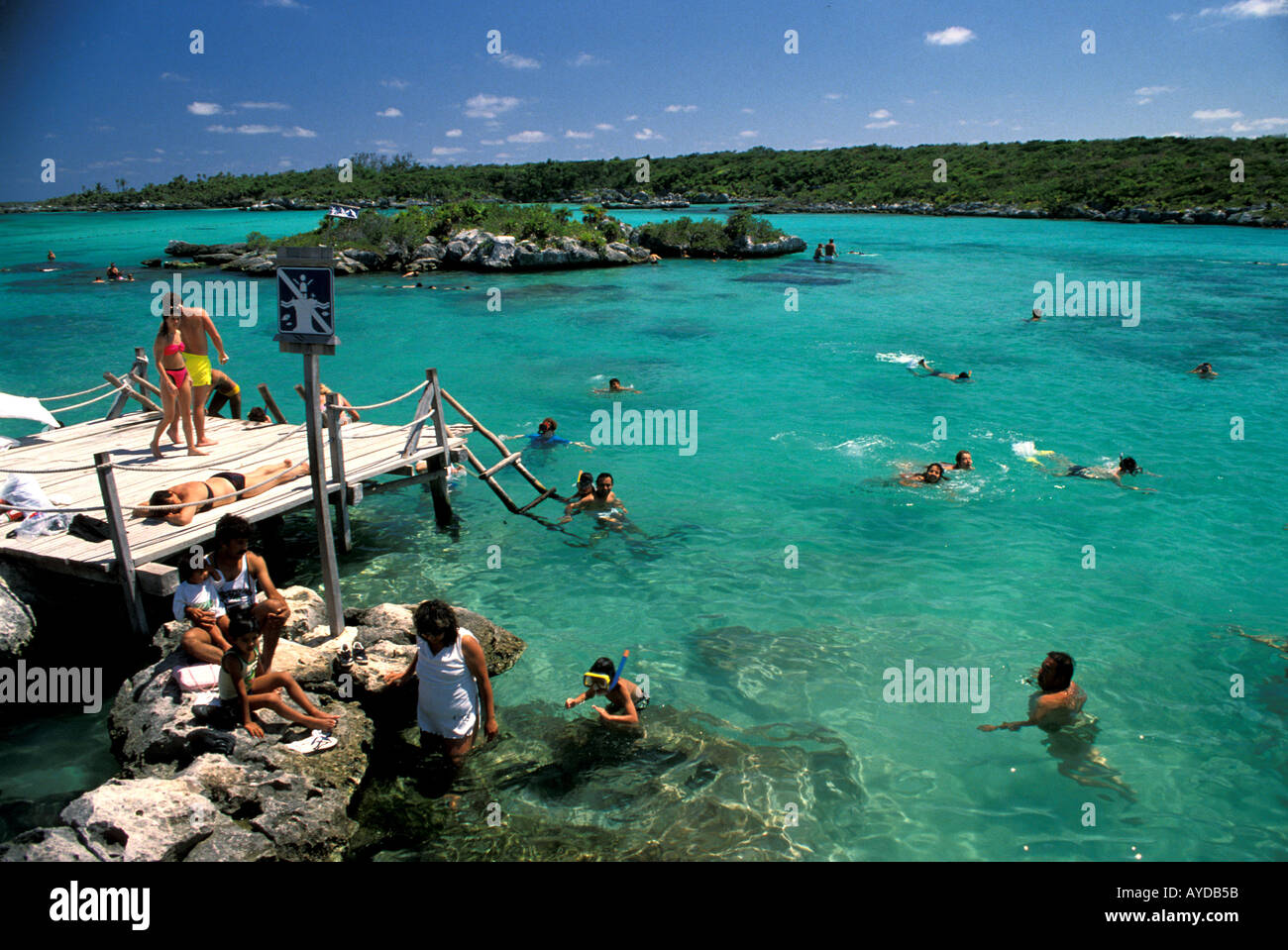 Messico Yucatan area di Cancun Xel Ha parco acquatico Foto Stock