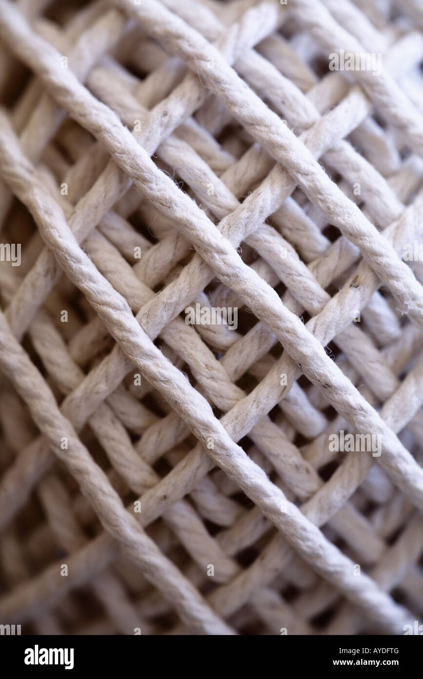 Close up del pattern di una palla di stringa. Foto Stock