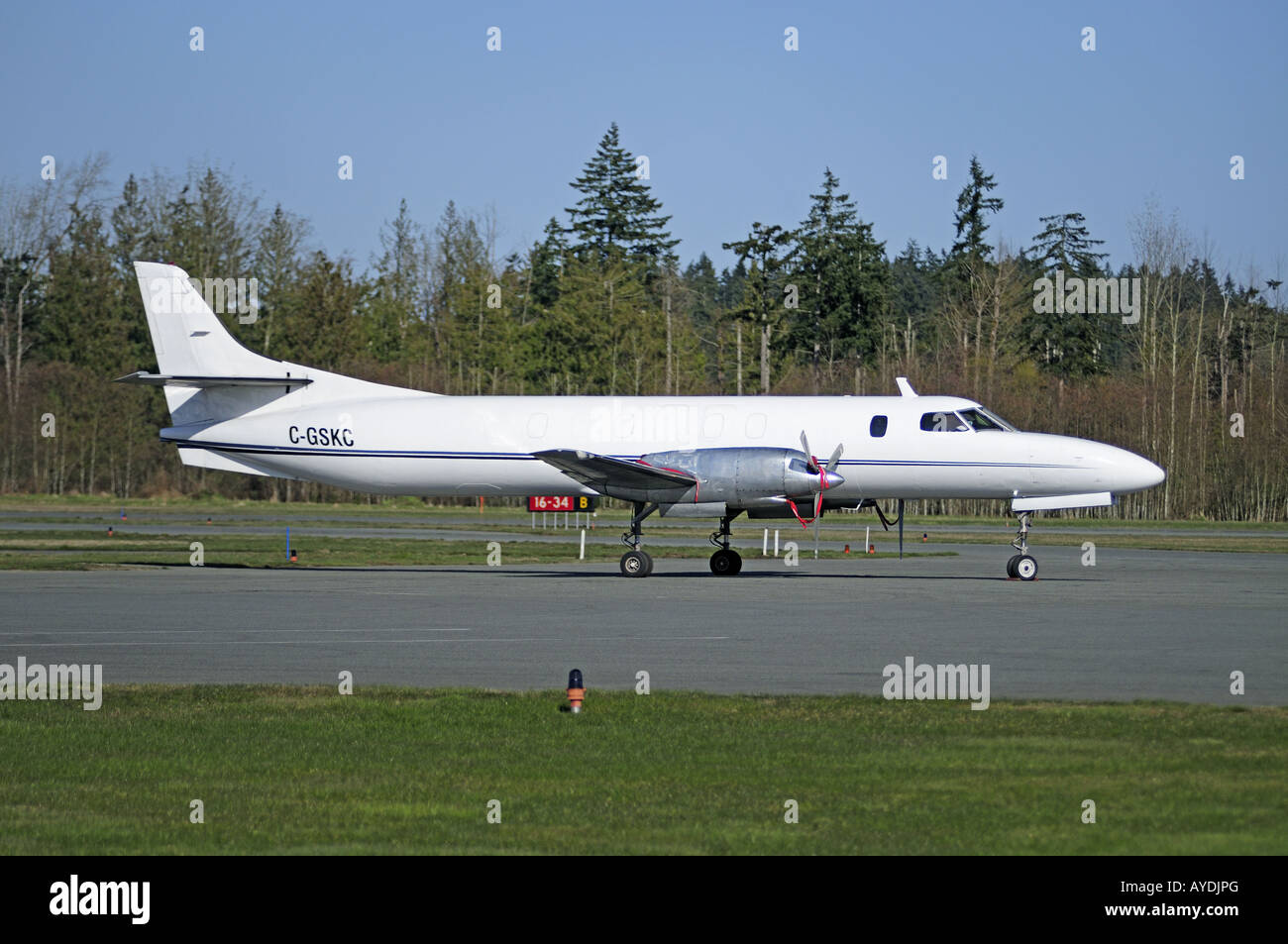 Swearingen SA226-TC Metro a Nanaimo Airfield BC Isola di Vancouver in Canada Foto Stock