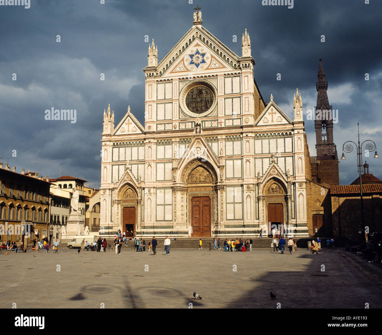 Firenze Toscana Italia chiesa di Santa Croce Foto Stock