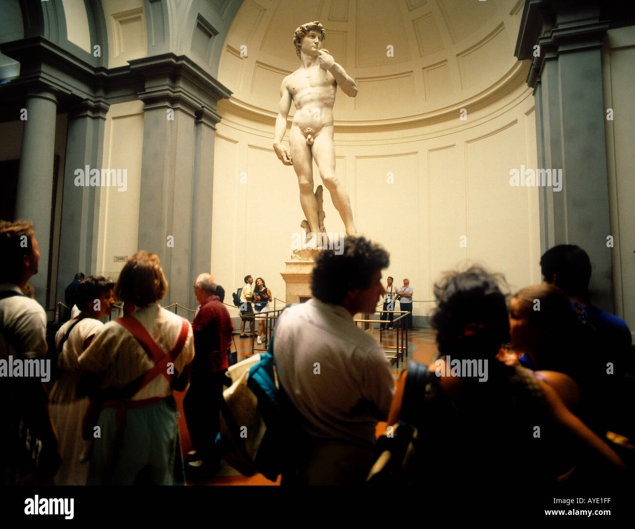 Firenze Italia David di Michelangelo nella Galleria dell'Accademia Foto Stock