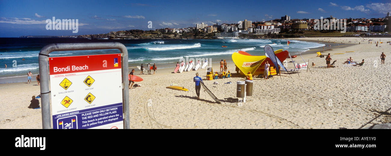 La famosissima Bondi Beach, Sydney, Australia Foto Stock