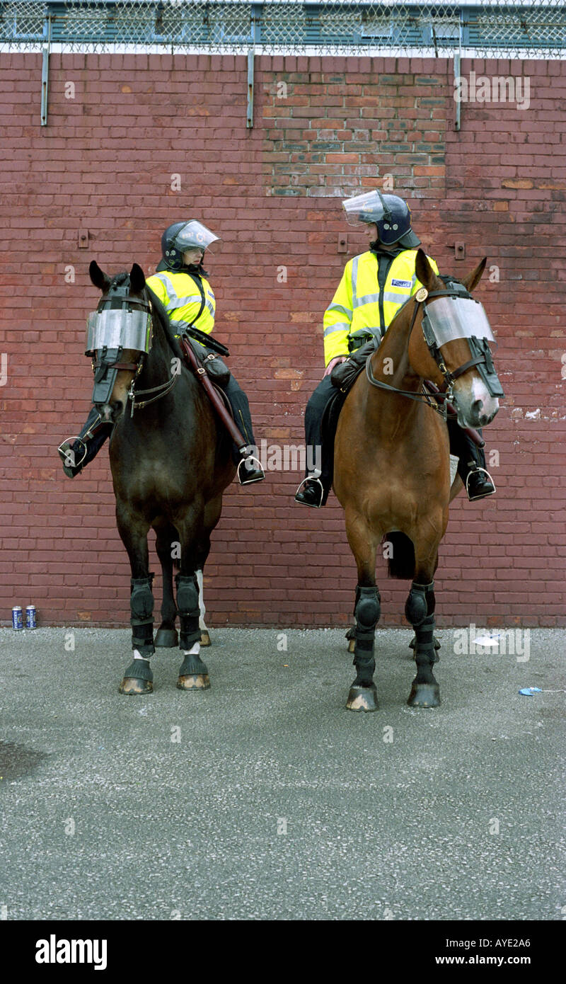 Polizia montata Foto Stock