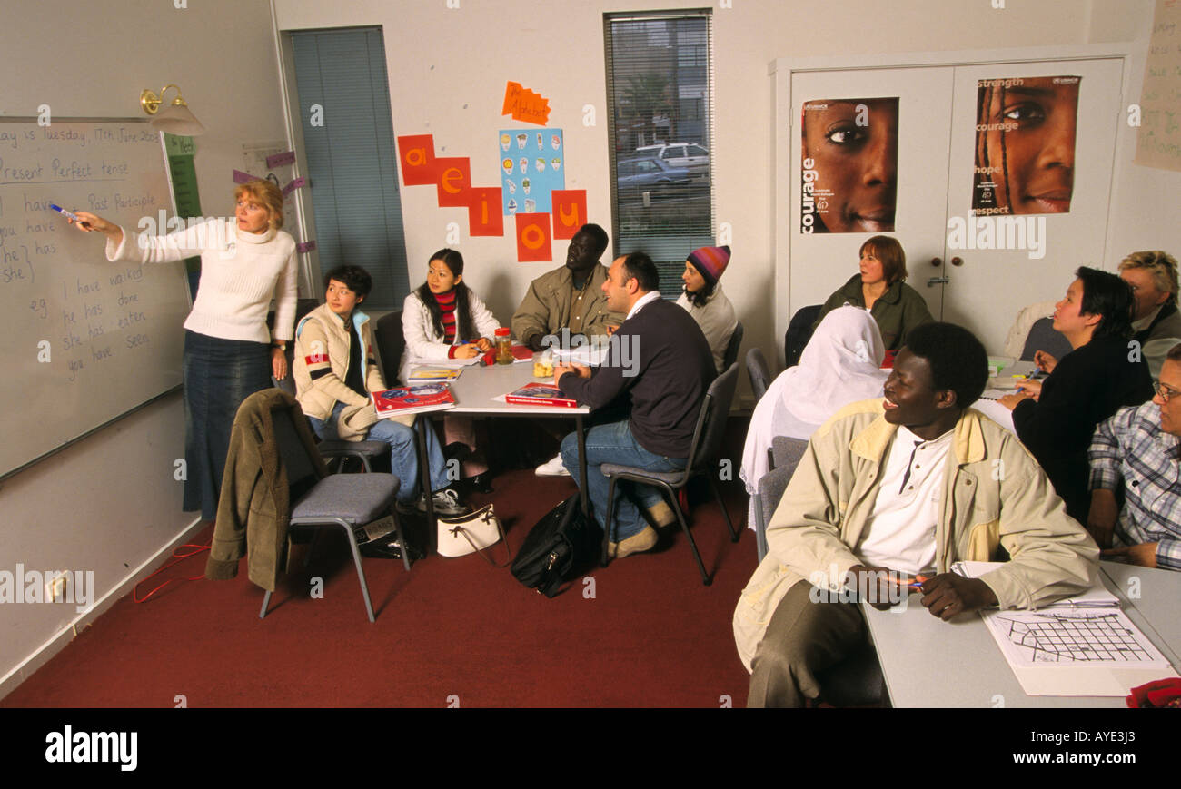 Migrante classe inglese, Melbourne Australia Foto Stock