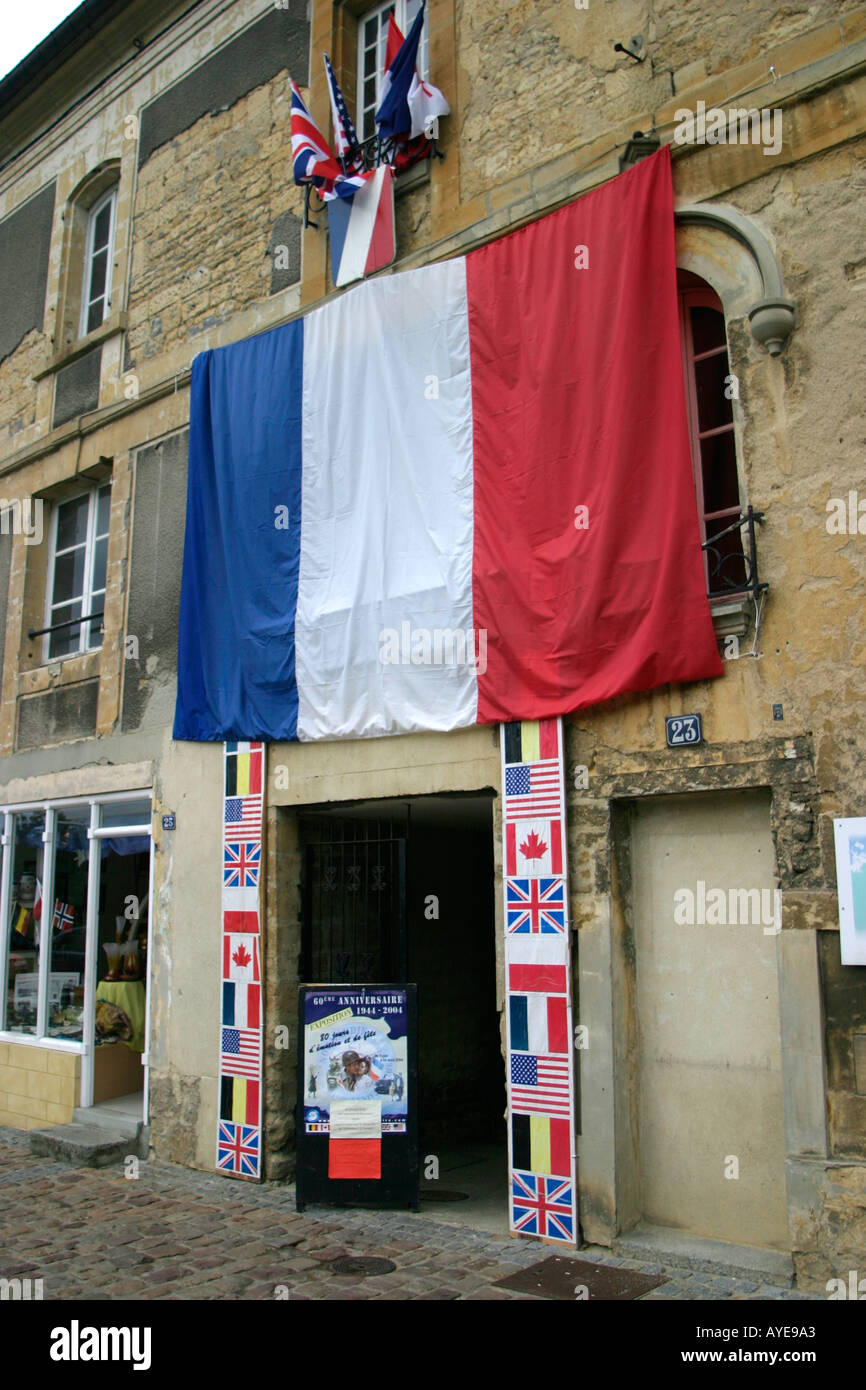 D-Day ingresso mostra a St Pierre sur Dives Normandia Francia Foto Stock