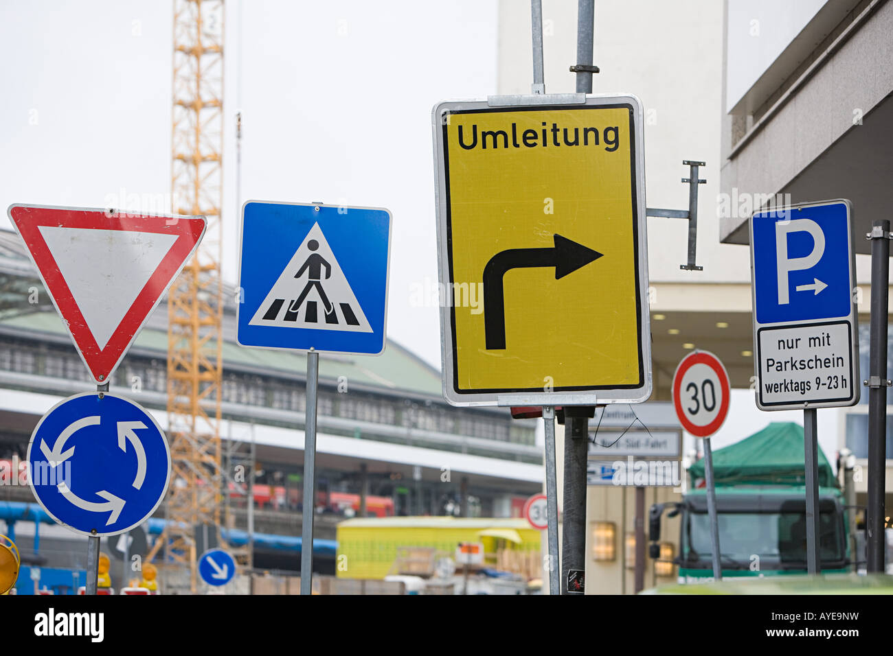 Segnaletica stradale germania immagini e fotografie stock ad alta