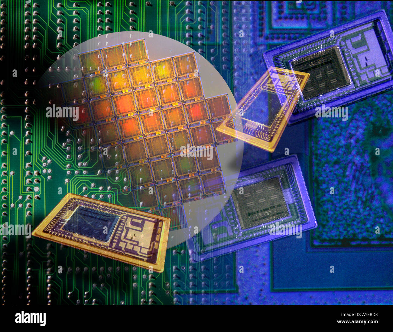 Silicon wafer chip immagini e fotografie stock ad alta risoluzione - Alamy