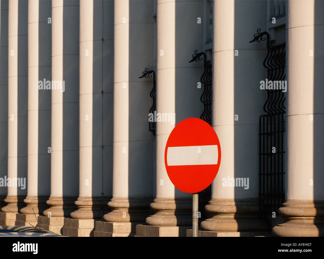 Concetto di colonne Foto Stock