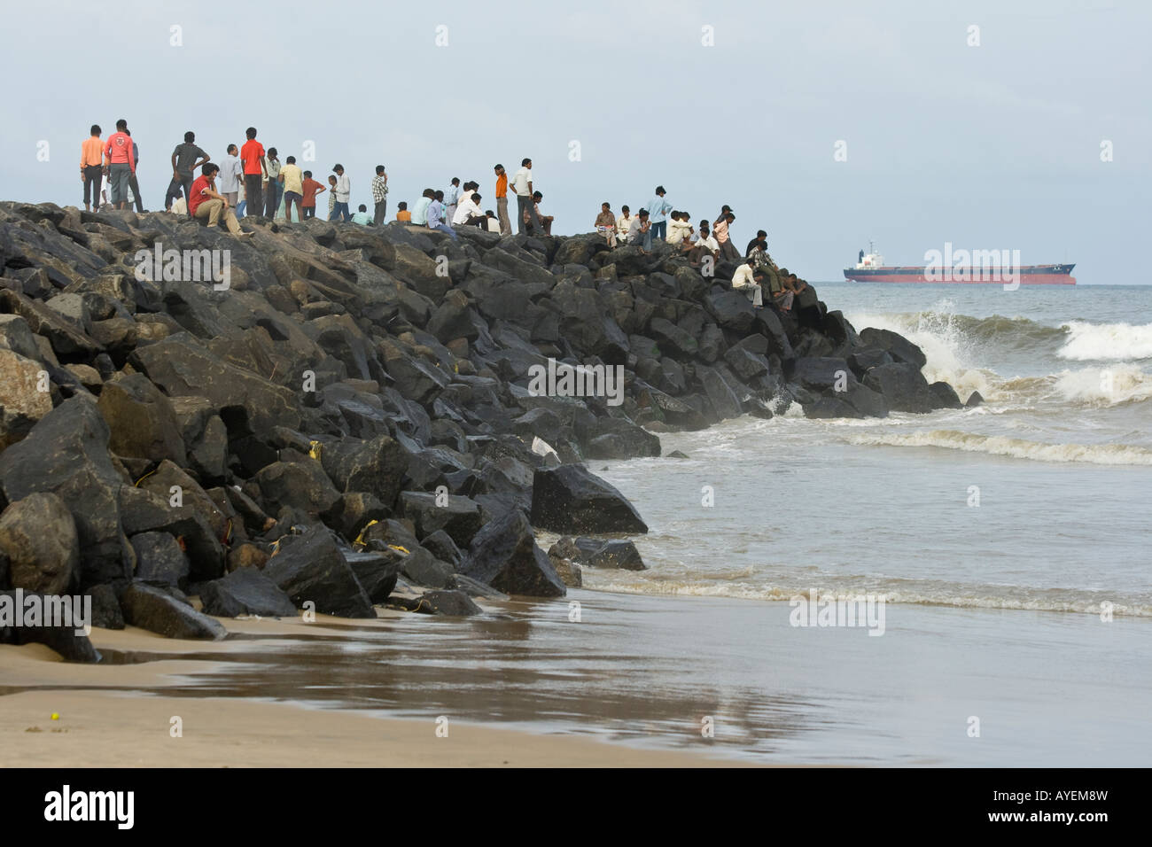 Costa est dell India Chennai in India del Sud Foto Stock