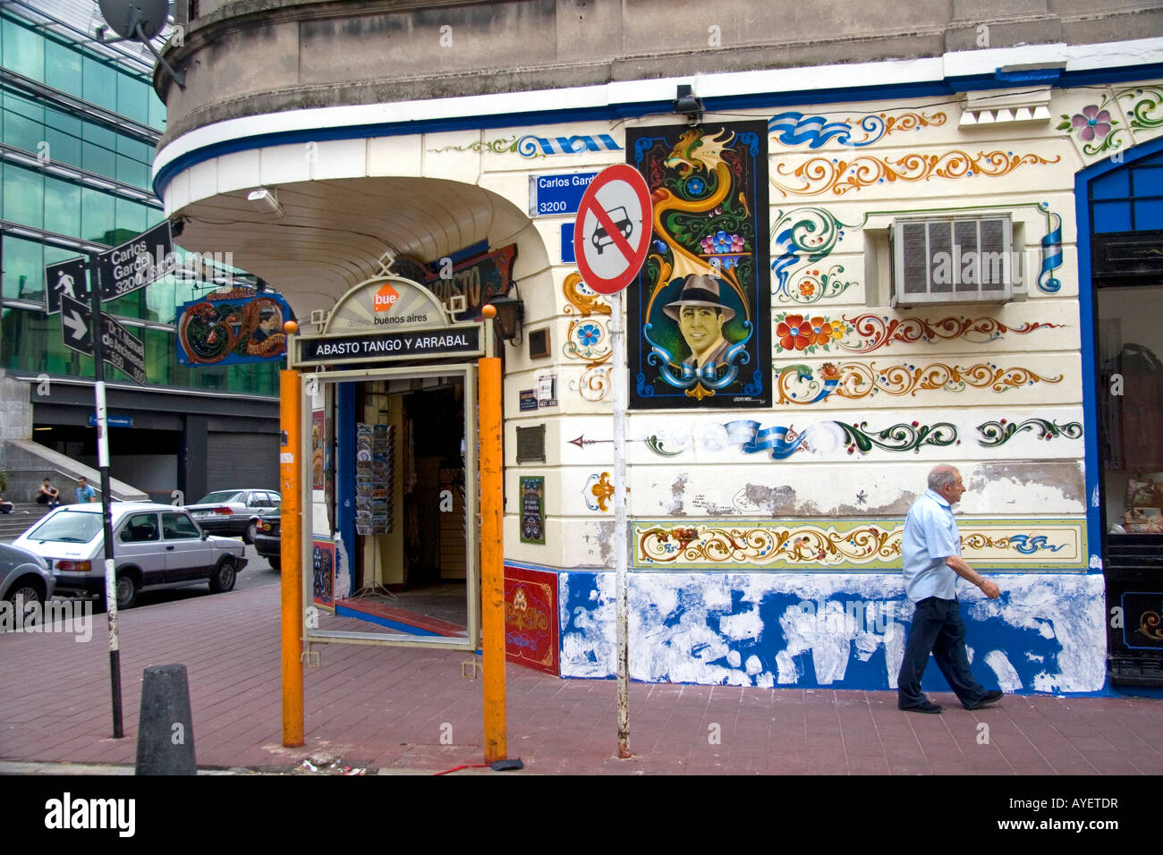 Scena di strada in Buenos Aires Argentina Foto Stock