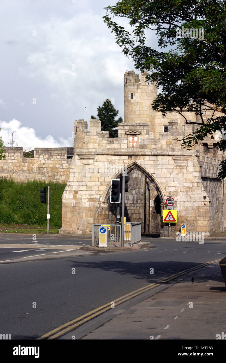 Walmgate Bar da Foss Isole Road York Foto Stock