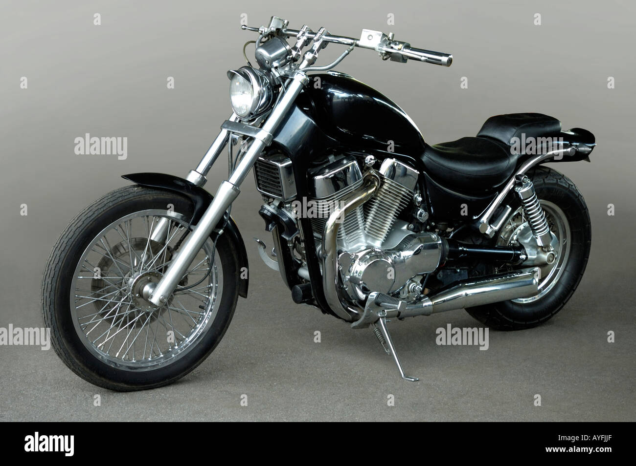 Harley nero Foto Stock