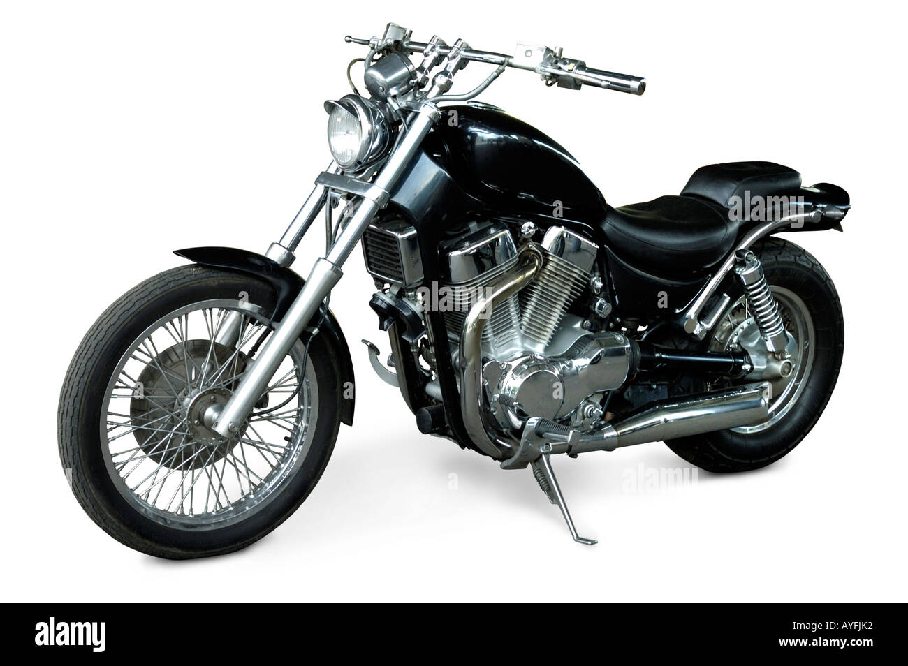 Harley nero Foto Stock
