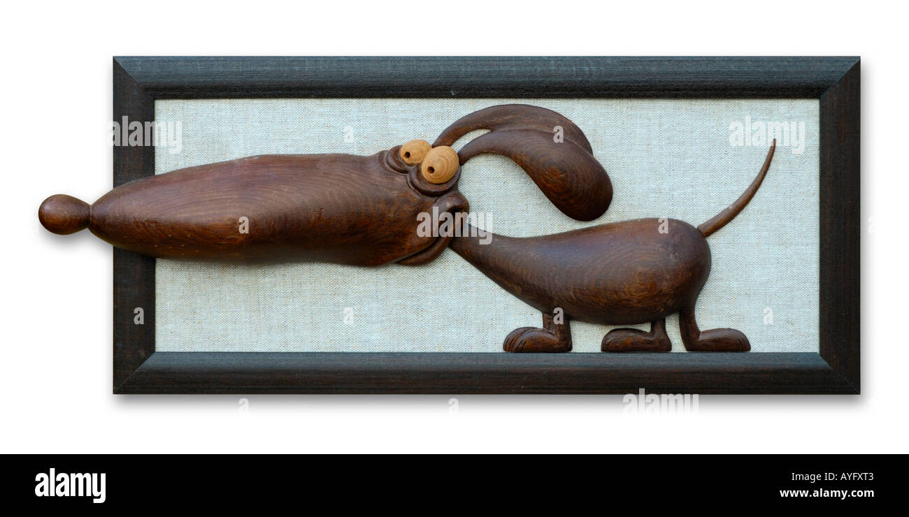 Decorativo divertente cane foto Foto Stock