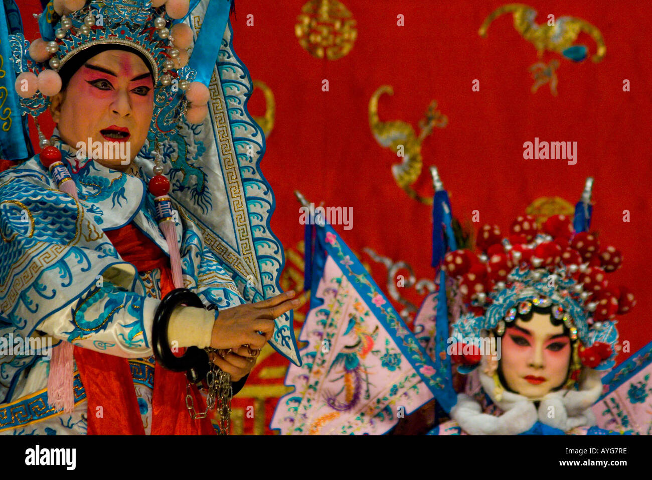Beijing Opera cinese, Pechino Zhengyici Opera House Pechino CINA Foto Stock