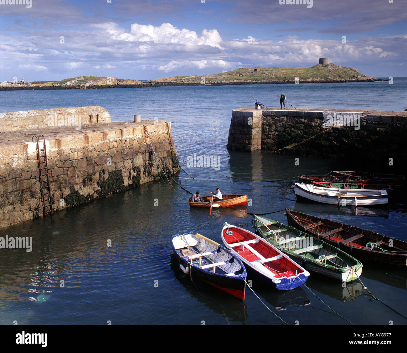 IE - CO. Dublino: Coliemore Harbour a Dalkey Foto Stock