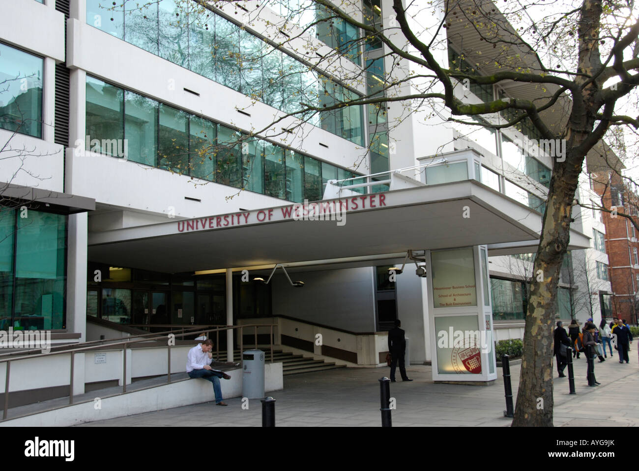 Università di Westminster edificio in Marylebone Road, Londra Foto Stock