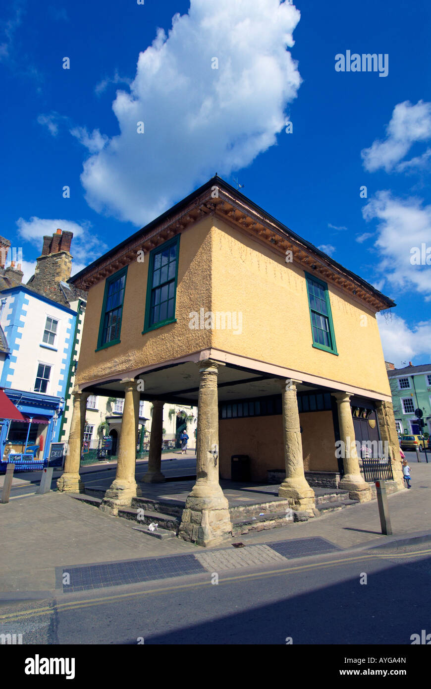 Il vecchio municipio, Faringdon, Oxfordshire, Inghilterra Foto Stock