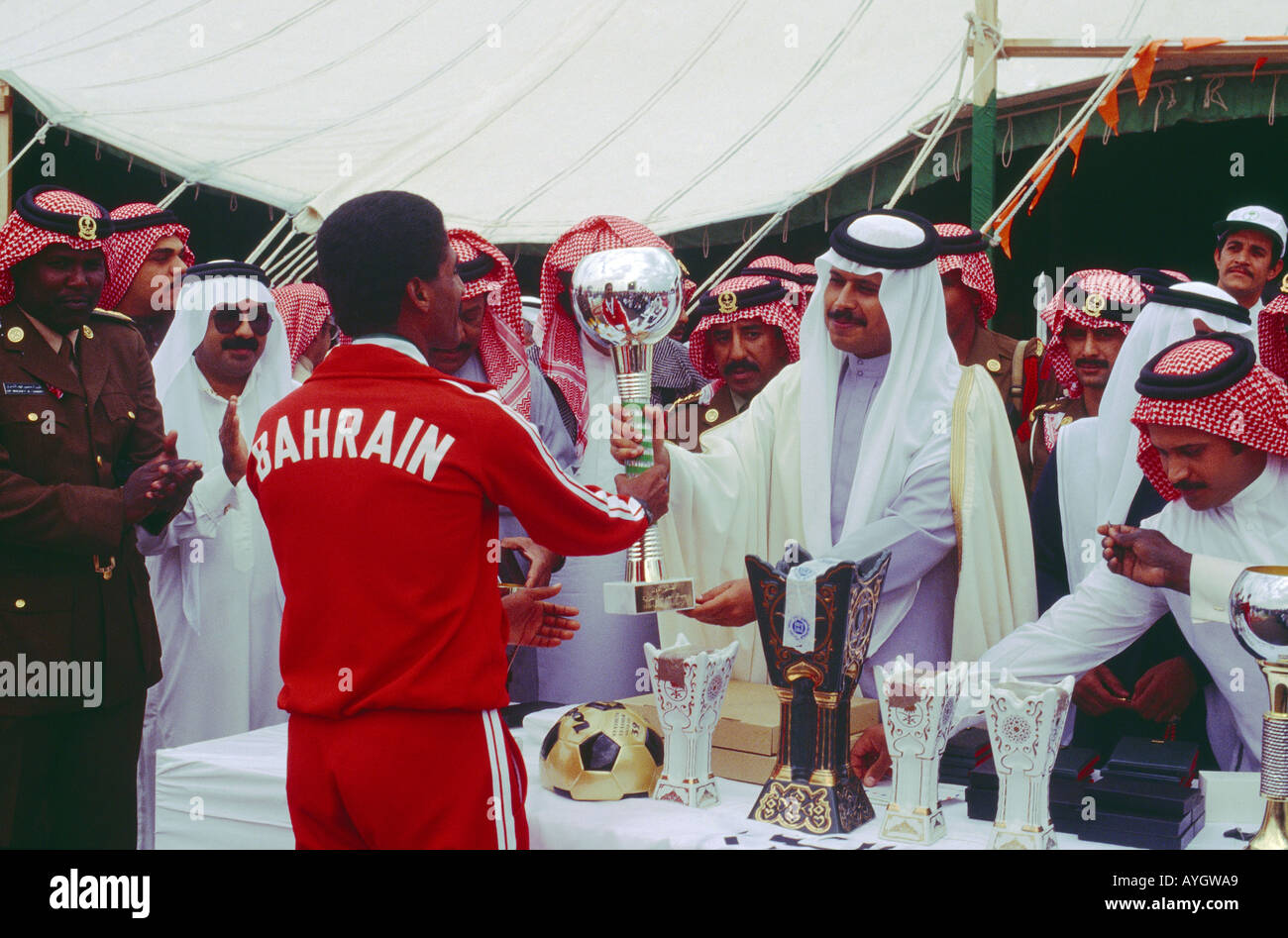 Bahrain emiro del Bahrein Premiazione Foto Stock