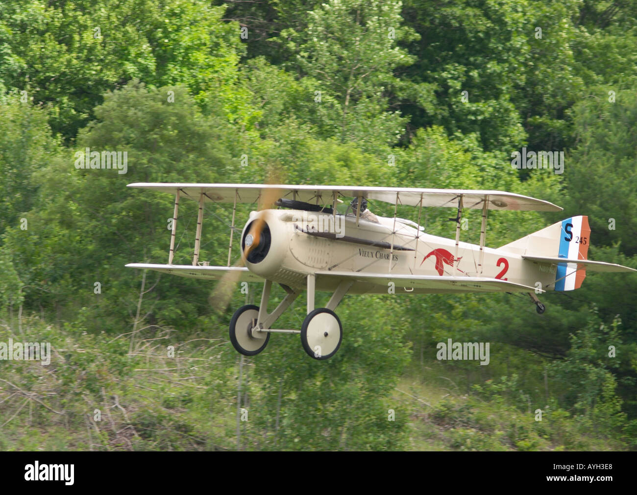 SPAD VII biplano Foto Stock