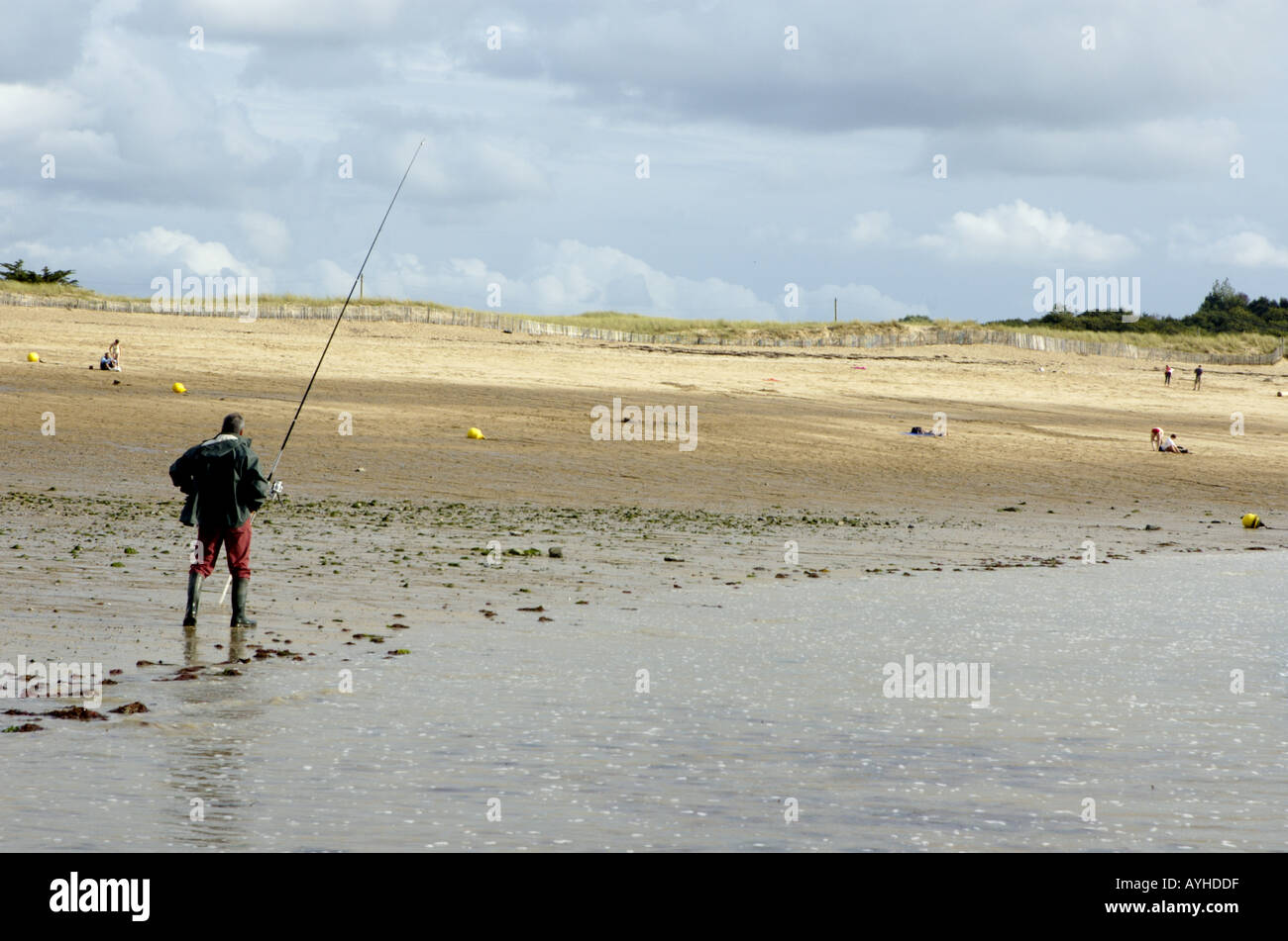 Anse du Gesclin Beach nel tardo pomeriggio Foto Stock