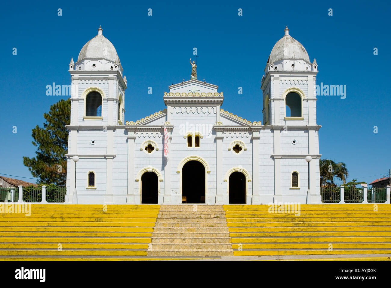 Chiesa cattolica Masatepe Pueblos Blancos villaggi bianchi Nicaragua Foto Stock