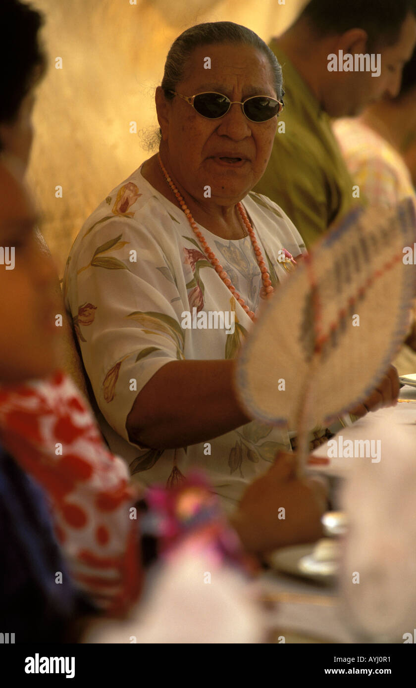 Tonga membri della famiglia reale per partecipare ad un party Foto Stock