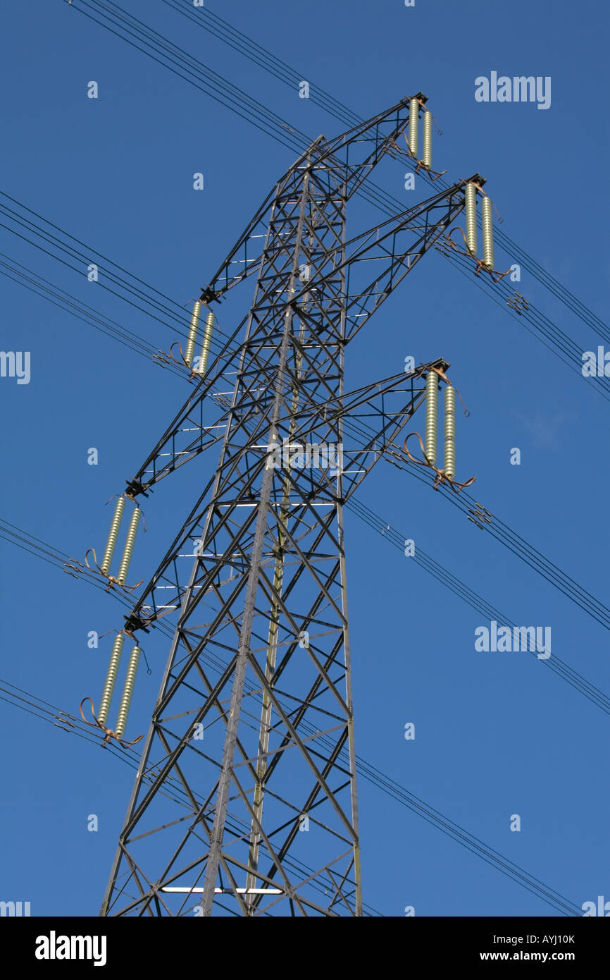 La trasmissione di energia elettrica pilone NEL REGNO UNITO Foto Stock