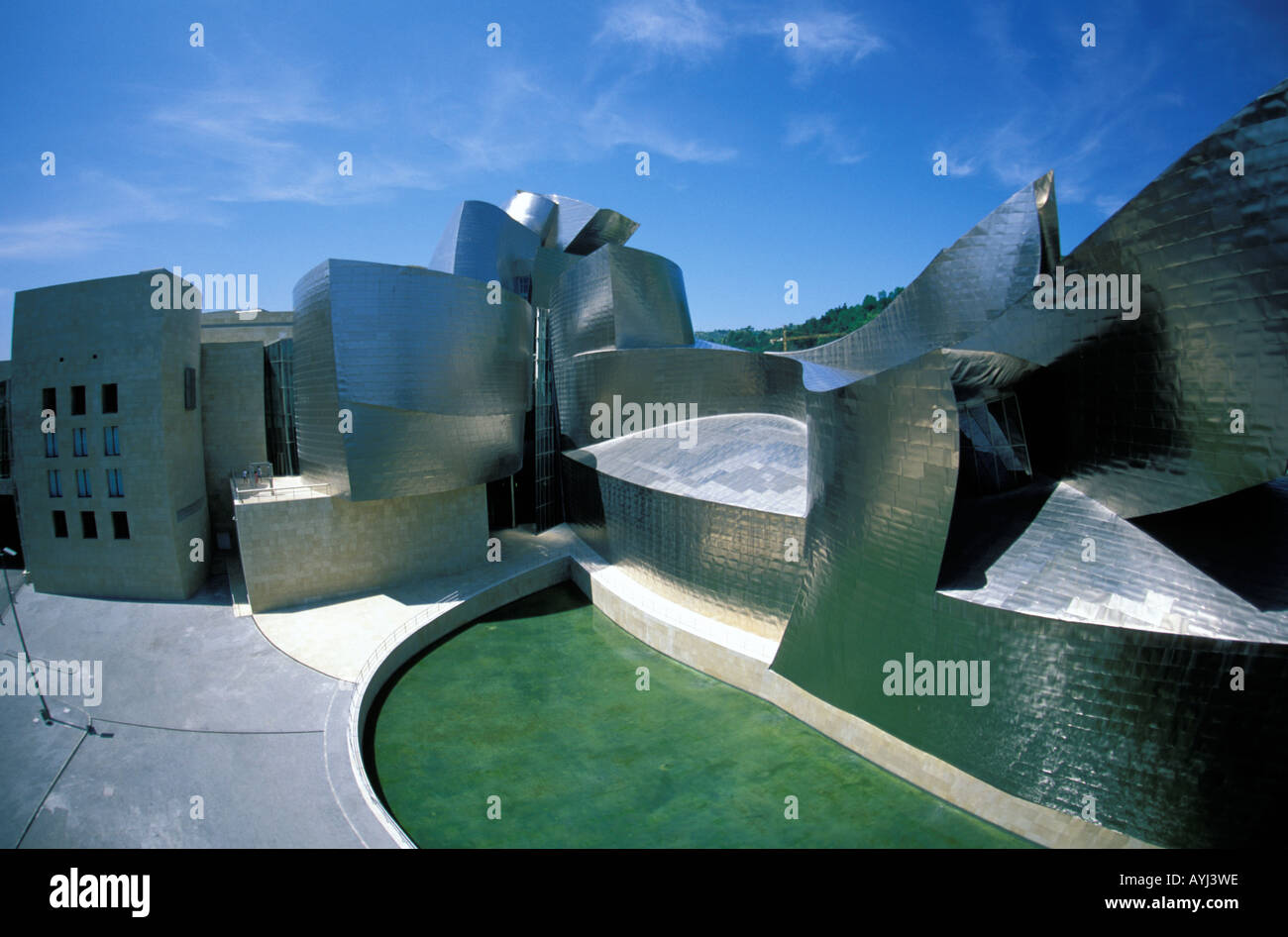 Bilbao l architettura moderna del museo Guggenheim Foto Stock