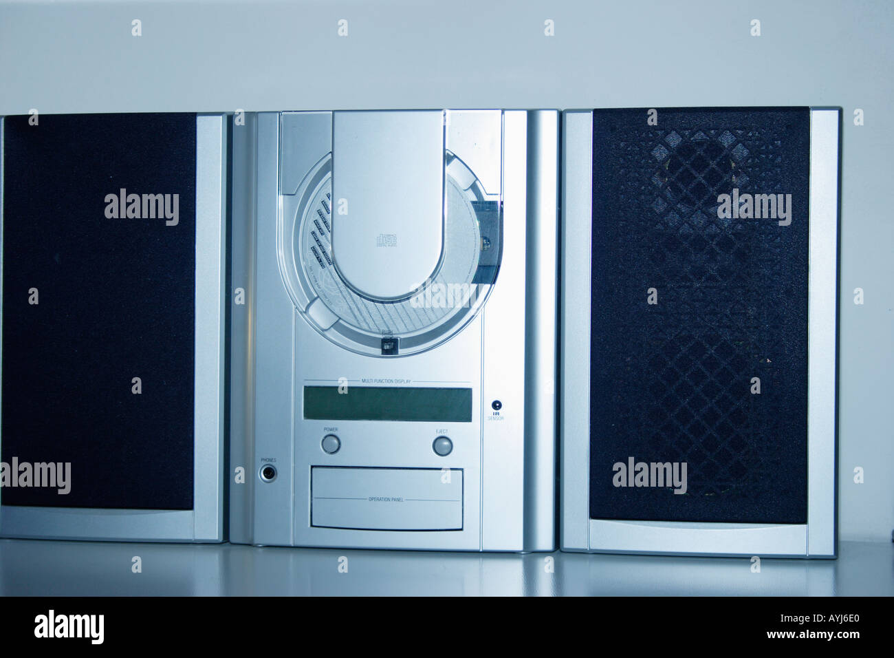 Close up music player recorder Foto Stock