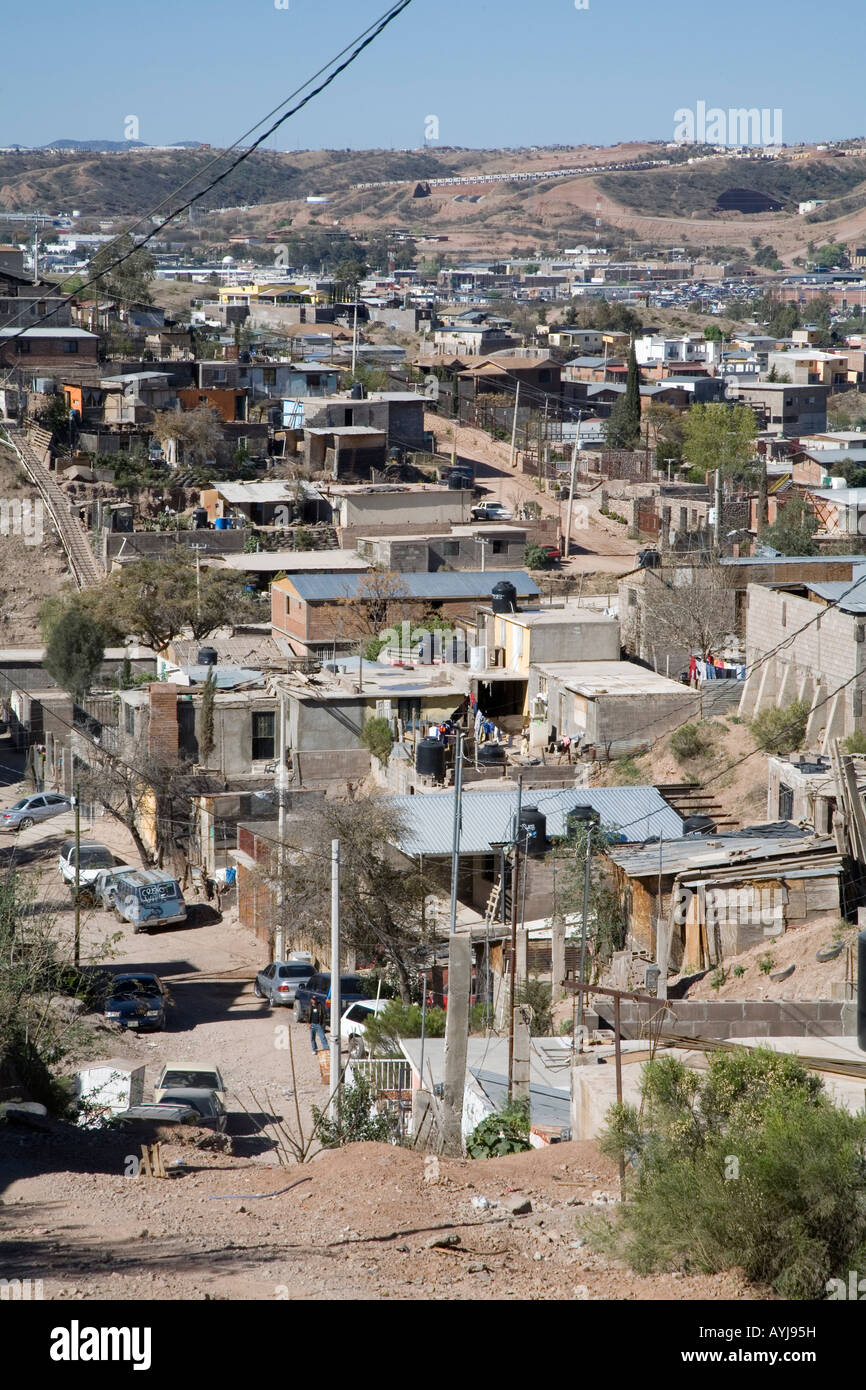 Solidaridad Colonia in Nogales Mexico Foto Stock