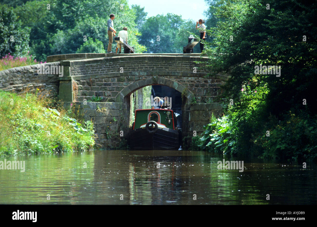 Il bloccaggio superiore Marple Macclesfield Cheshire canal UK Europa Foto Stock
