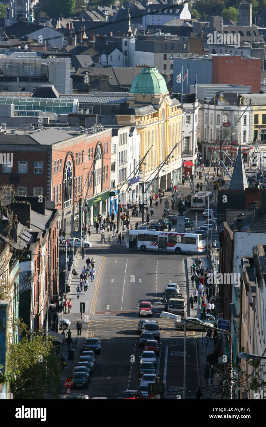 Saint Patrick Street la città di Cork in Irlanda Foto Glavin Donagh Foto Stock