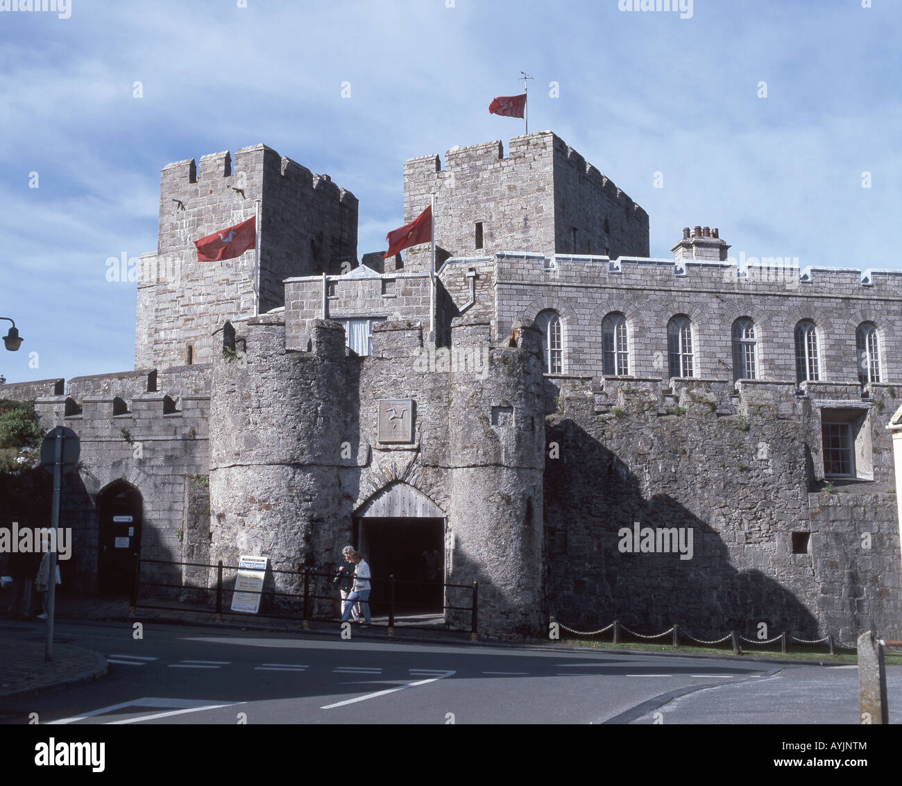 Rushen Catle, Castletown, Isola di Man Foto Stock